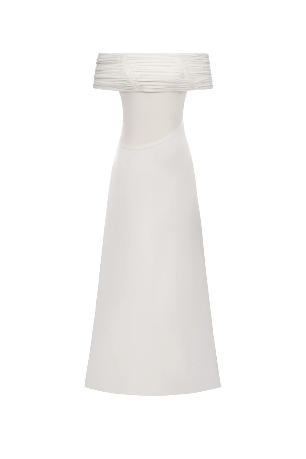 Silvera Off-Shoulder Gathering Maxi Dress