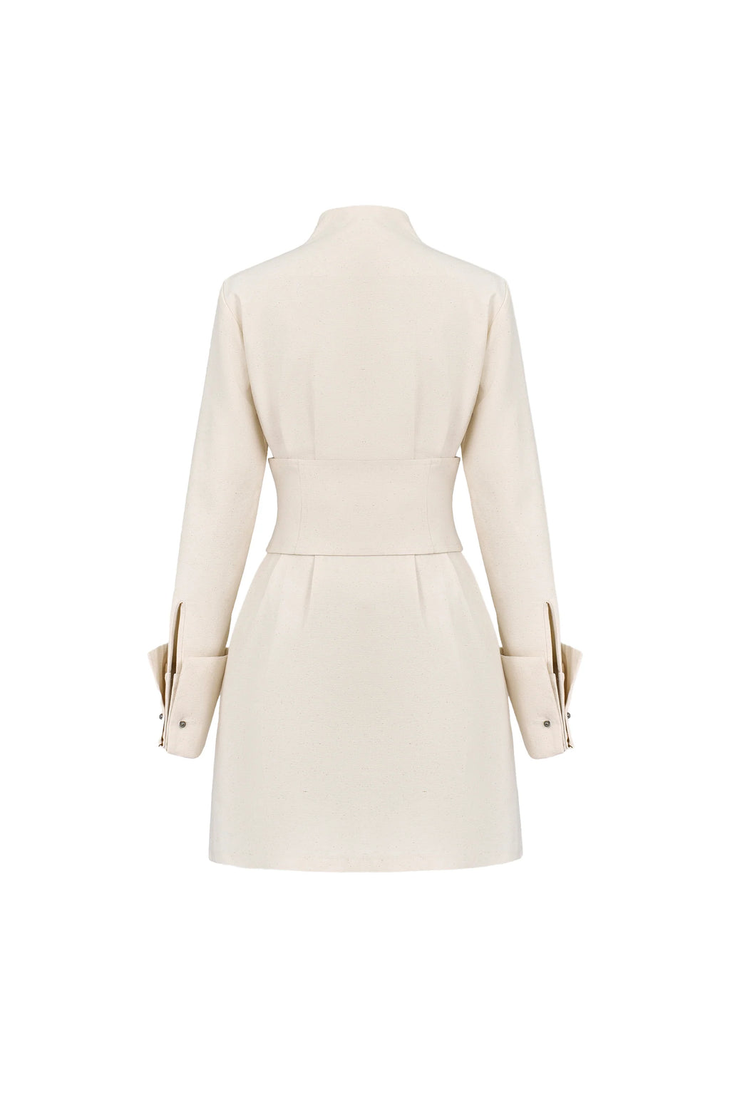 Alune Cuff Sleeve Polycotton Mini Dress