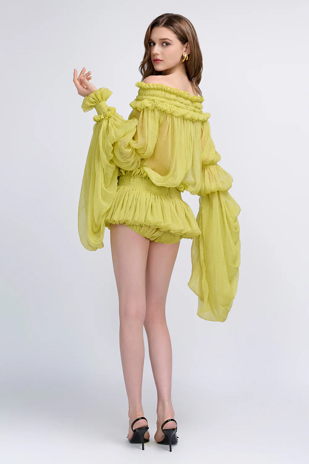 Larksong Off-Shoulder Ruffle Mini Dress