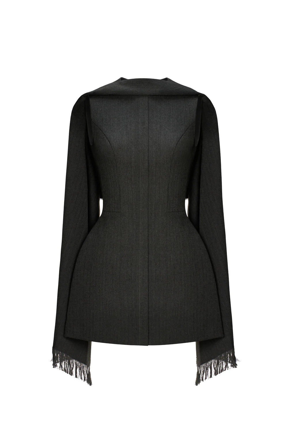 Lorraine Cape Fringe Mini Dress