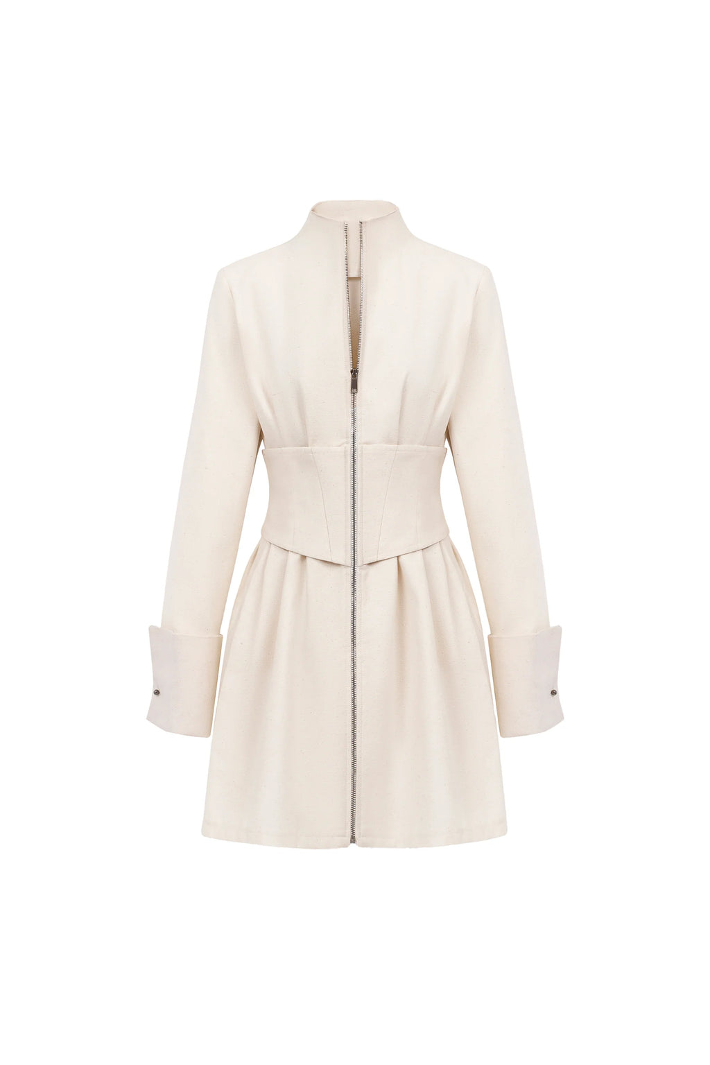 Alune Cuff Sleeve Polycotton Mini Dress