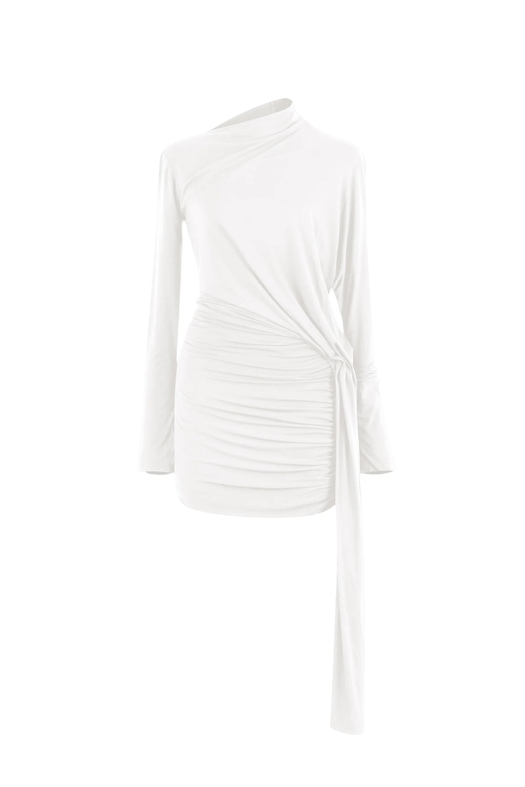 Arche Bodycon Gathering Mini Dress