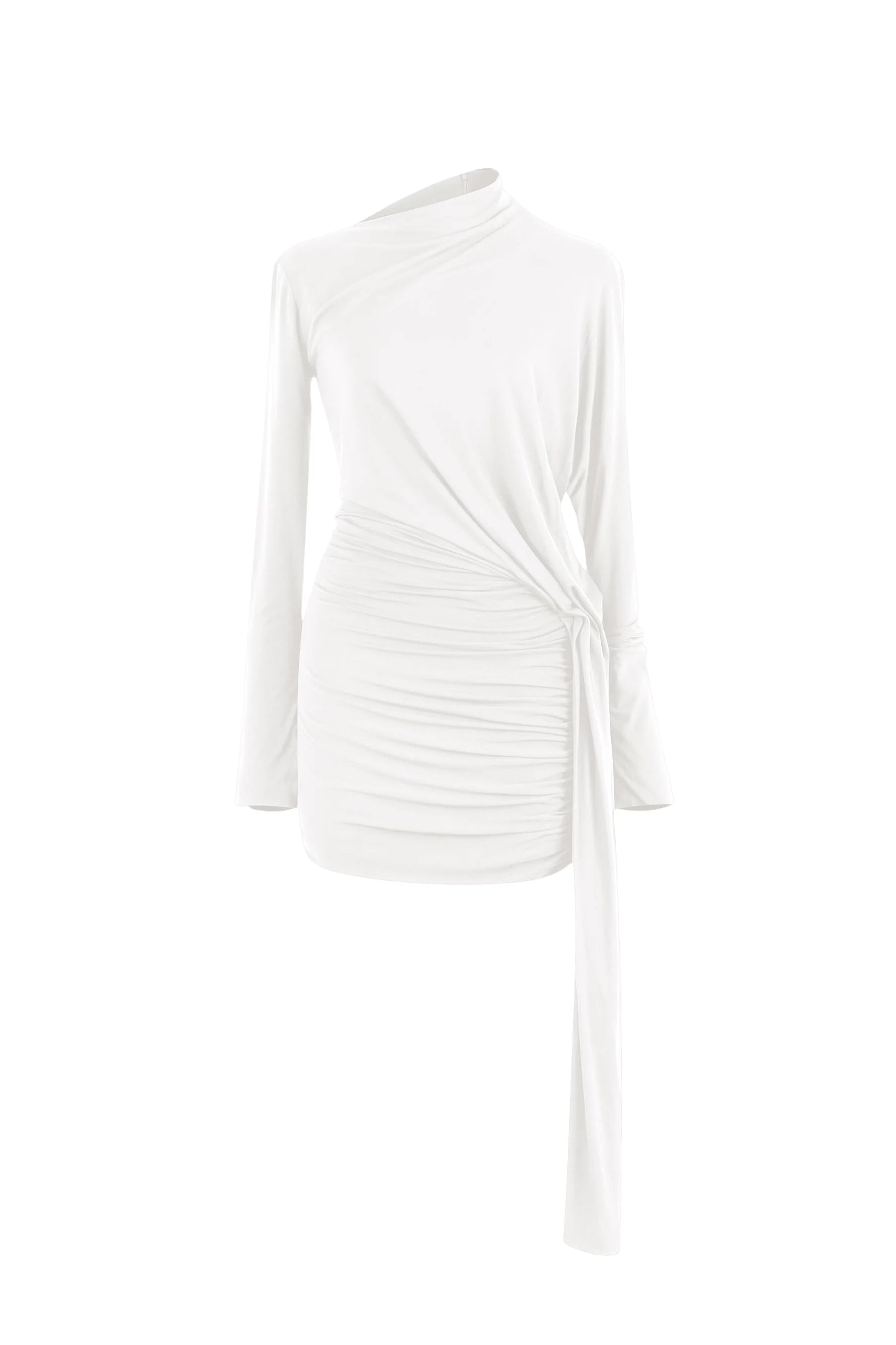 Arche Bodycon Gathering Mini Dress