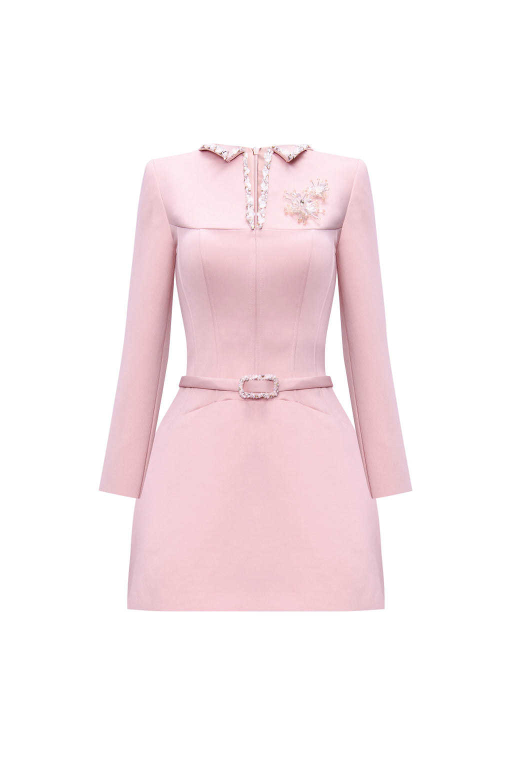 Vérine V-Neck Bead Mini Dress