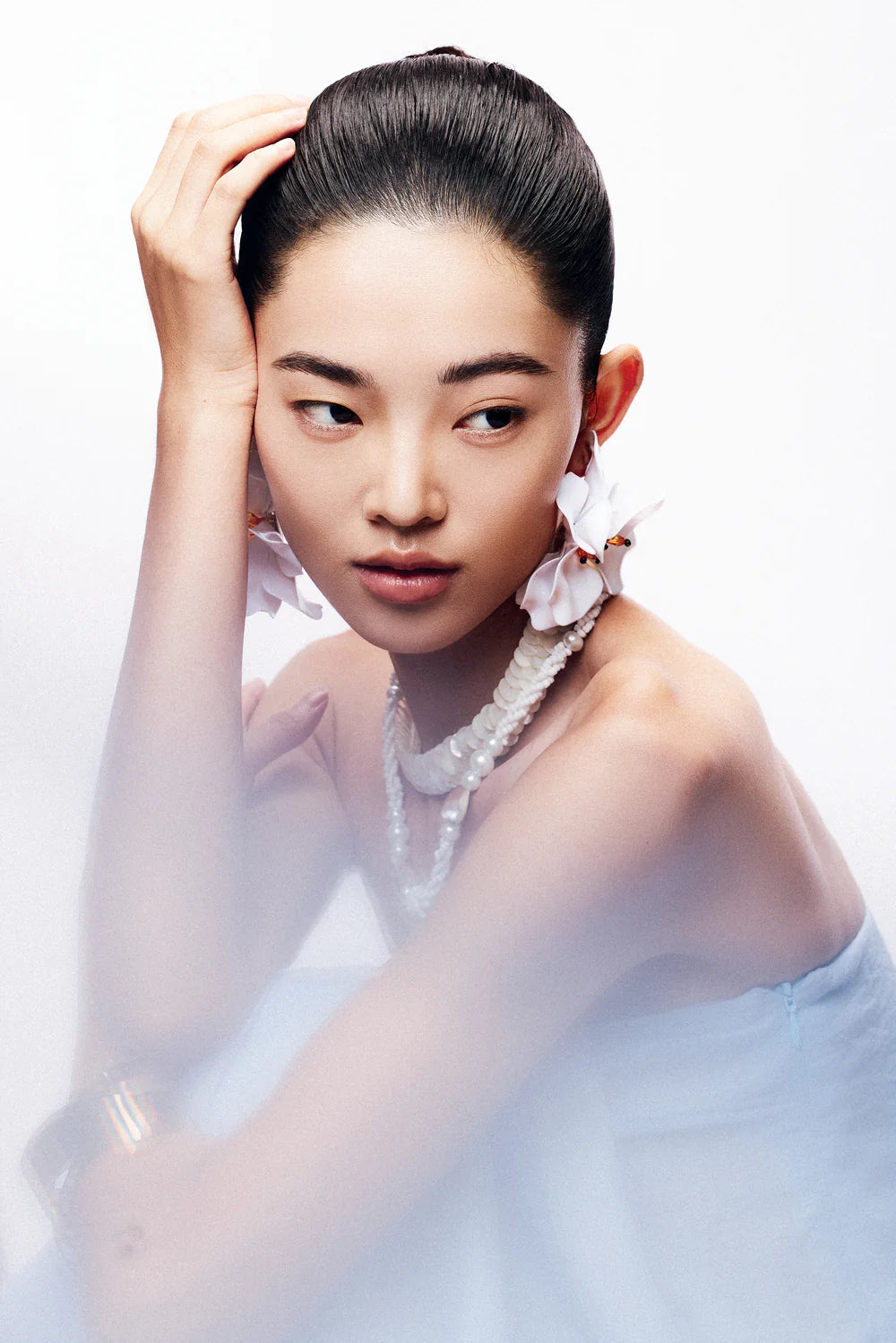 Alexa A-line Draped Chiffon Maxi Dress