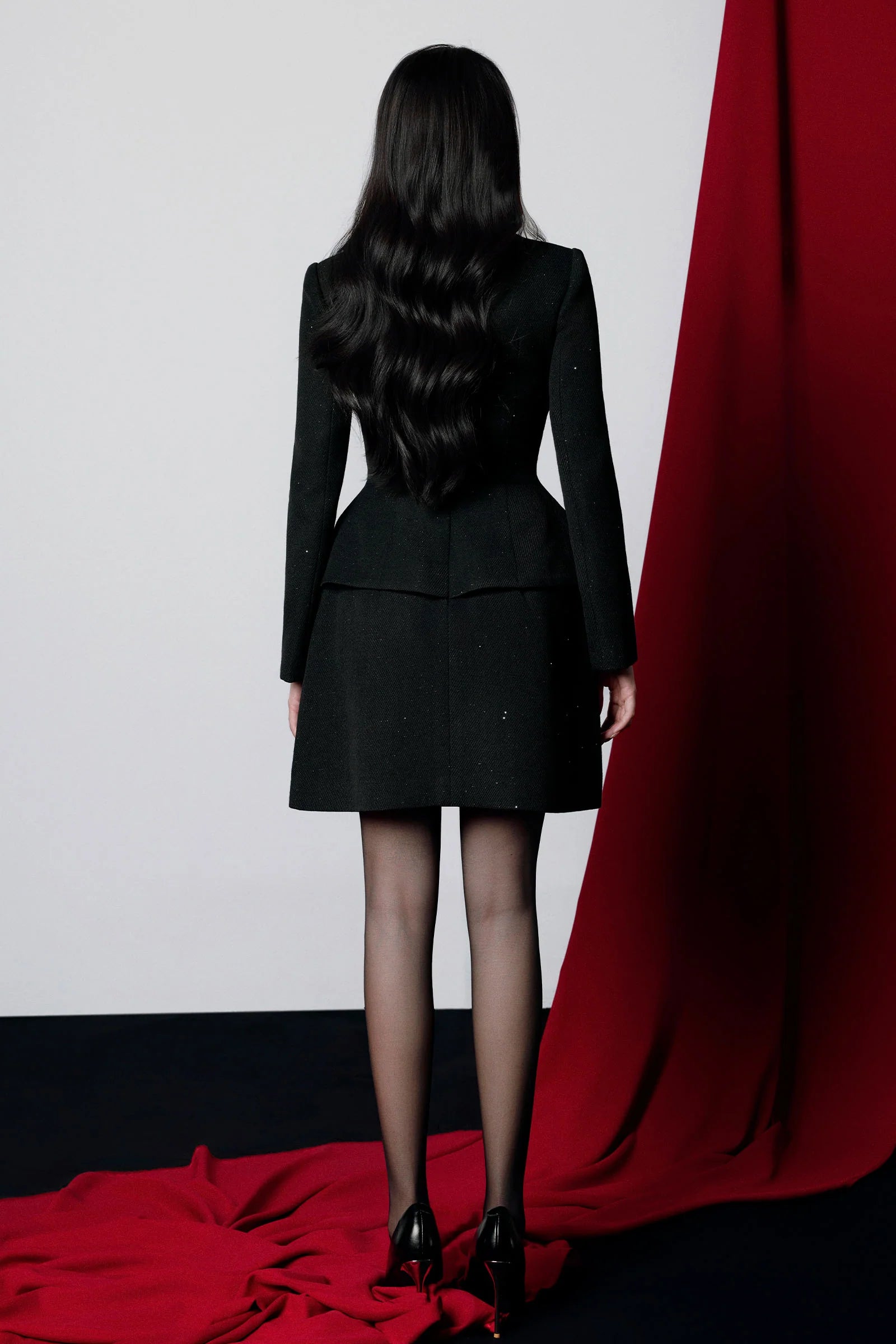 Dottie Collared Pleated Mini Dress