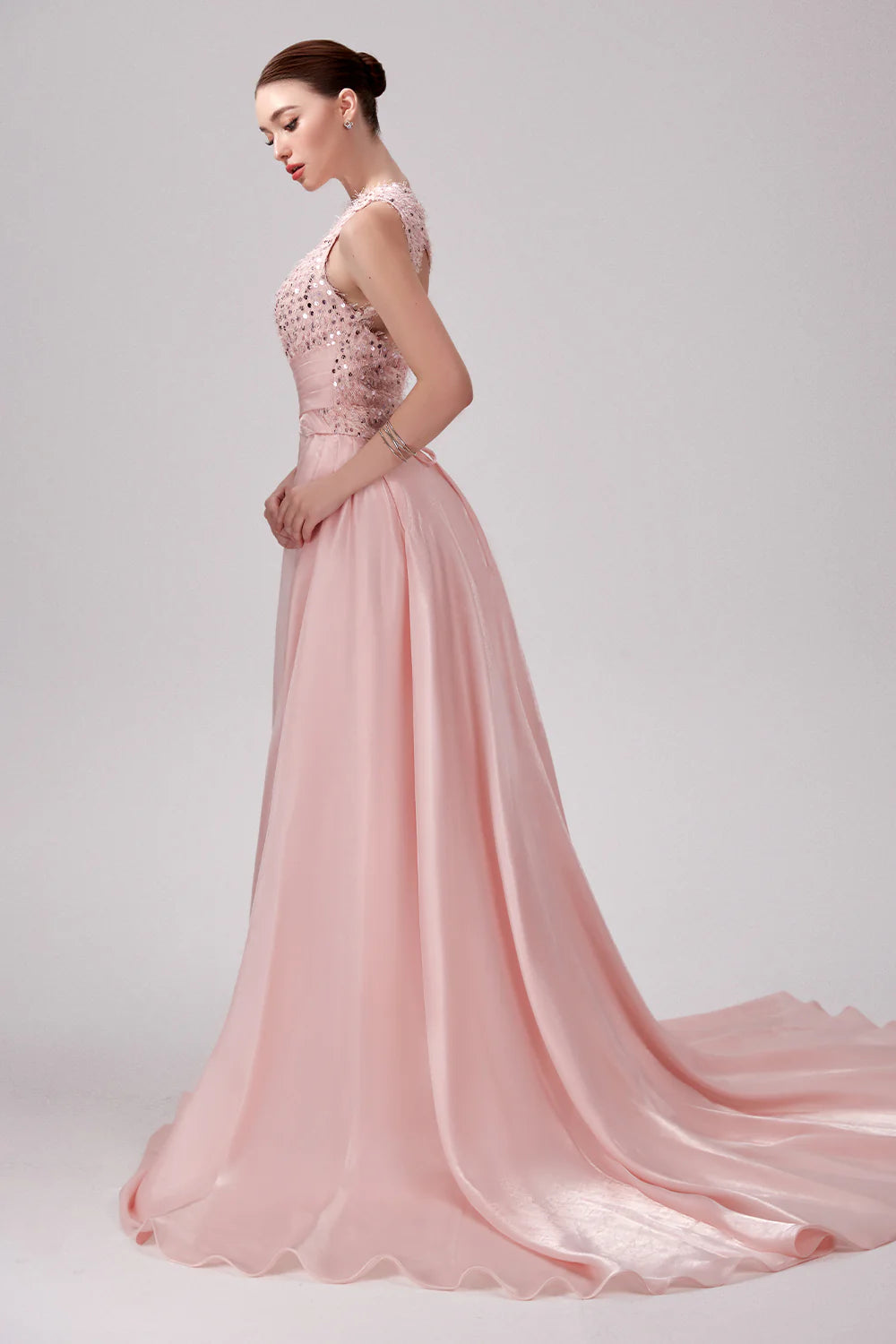 Kate A-line Sequin Maxi Dress