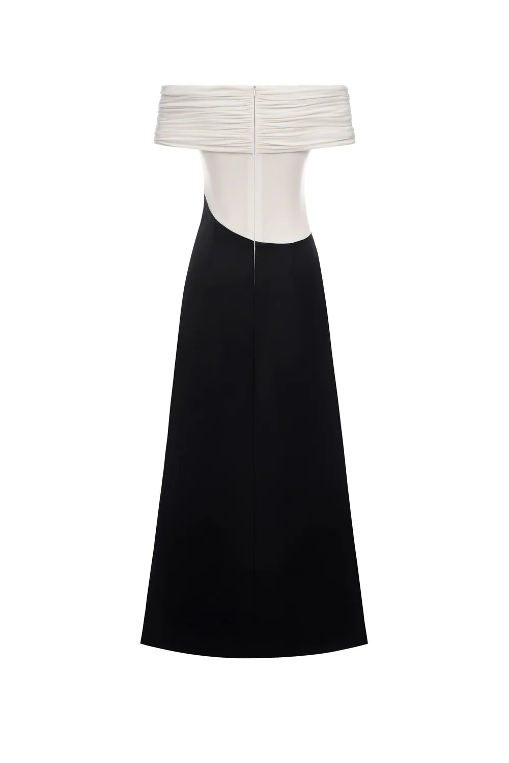 Silvera Off-Shoulder Gathering Maxi Dress