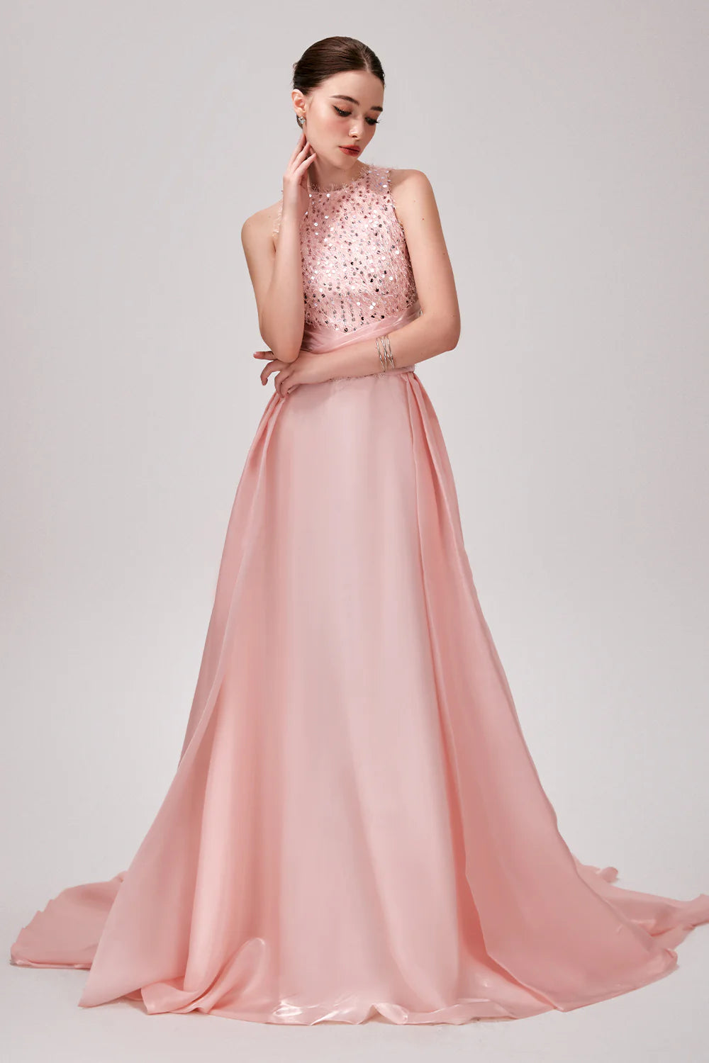 Kate A-line Sequin Maxi Dress