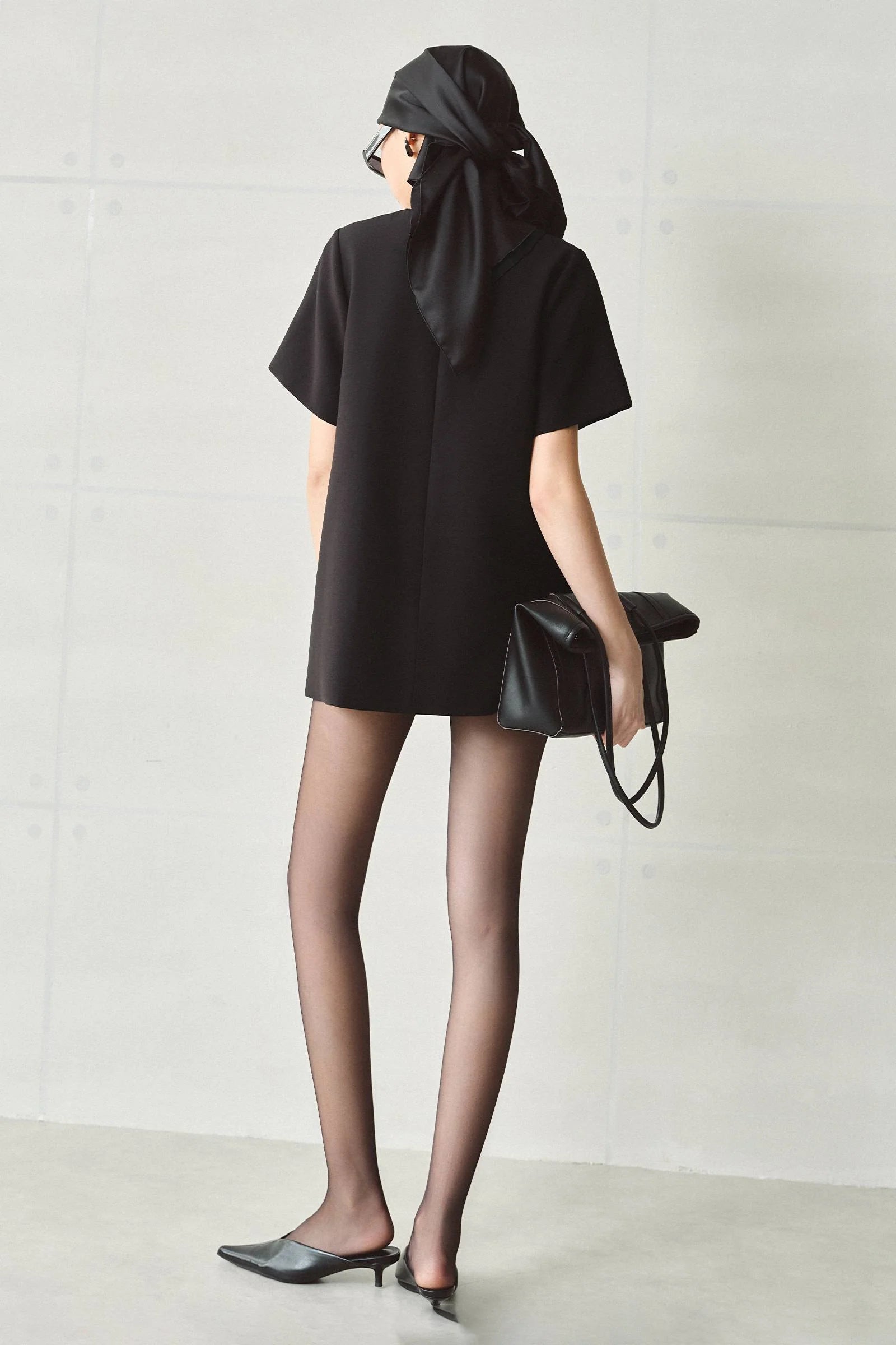 Vesper Straight Ruffle Mini Dress