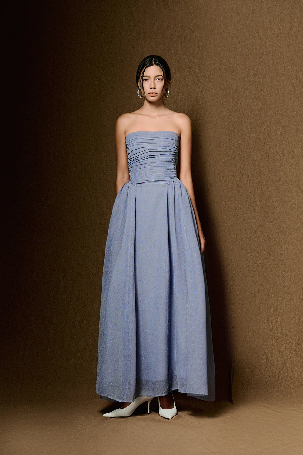 Willow Straight Across Draped Maxi Dress