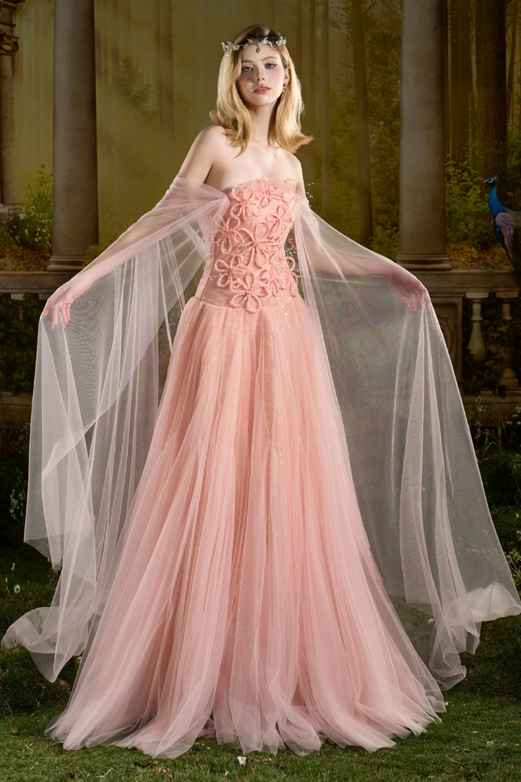 Katherine Straight Across Sequin Maxi Dress