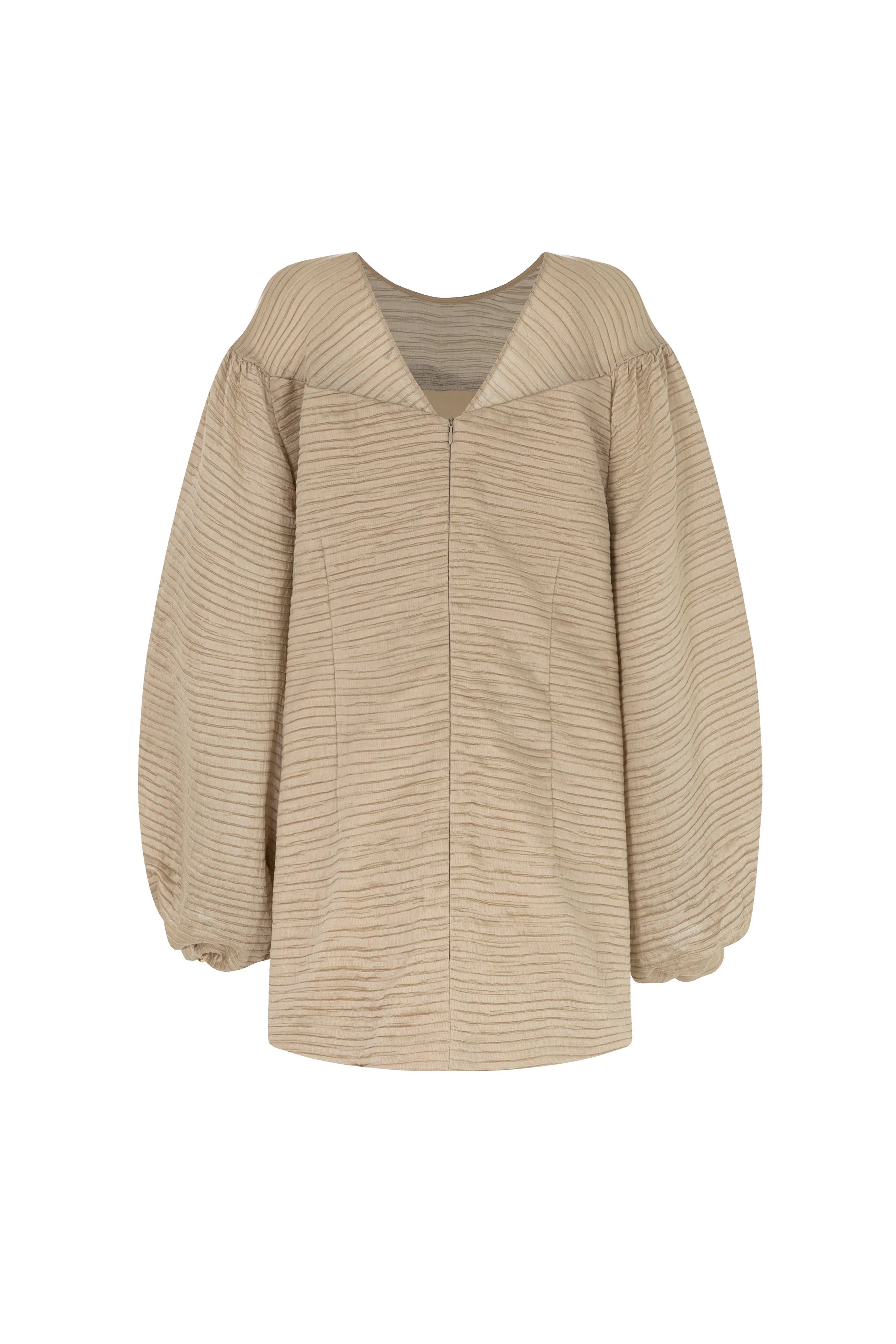 Collin Bishop Sleeve Applique Mini Dress