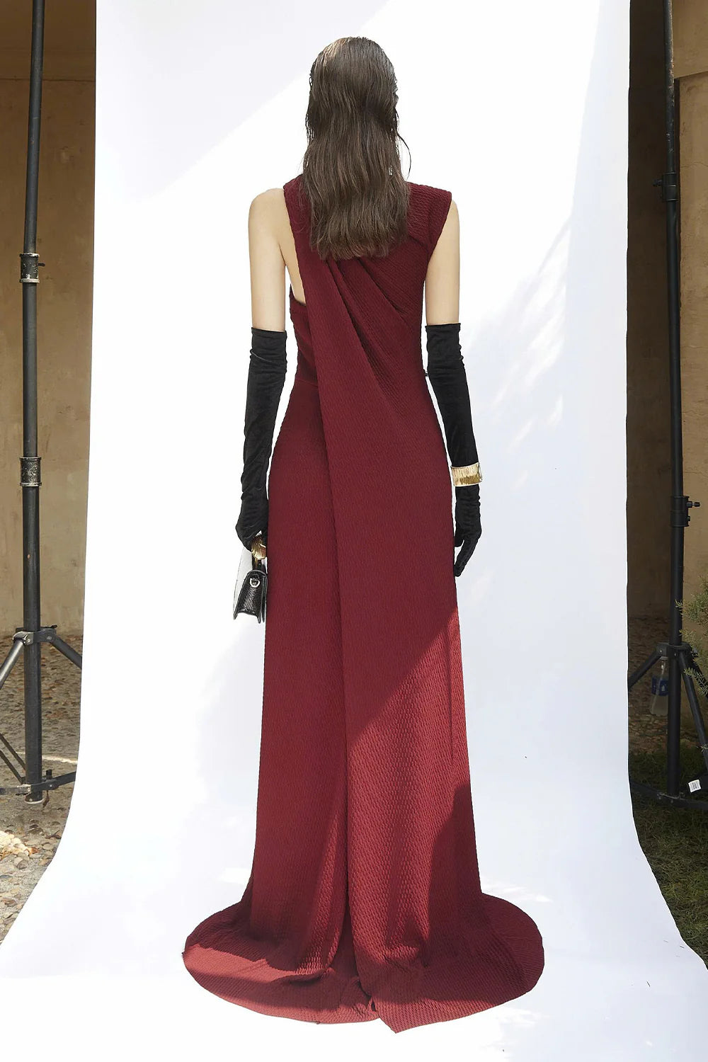 Walton High Neck Button Maxi Dress