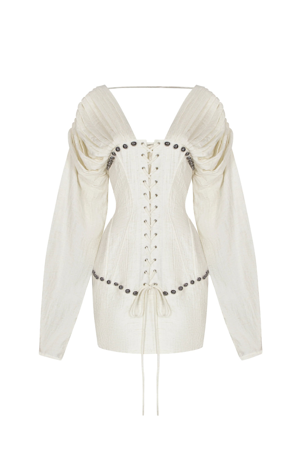 Harper V-Neck Pin Tuck Mini Dress