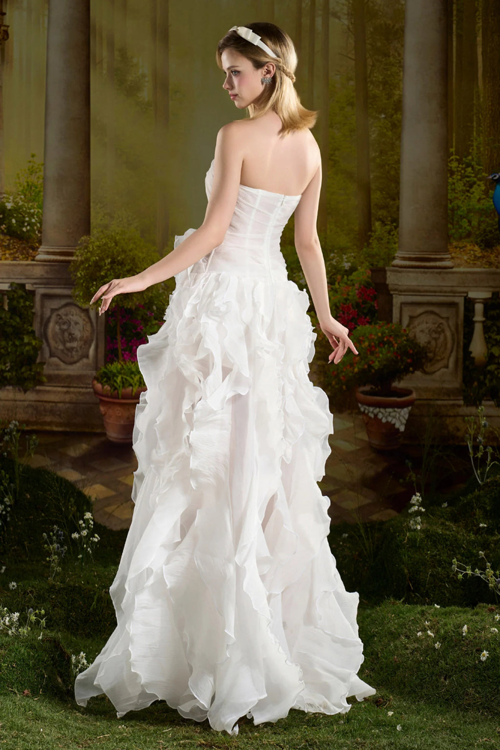 Jelly Sweetheart Ruffle Maxi Dress