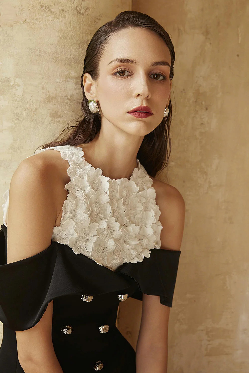 Magnolia Sheath Applique Maxi Dress