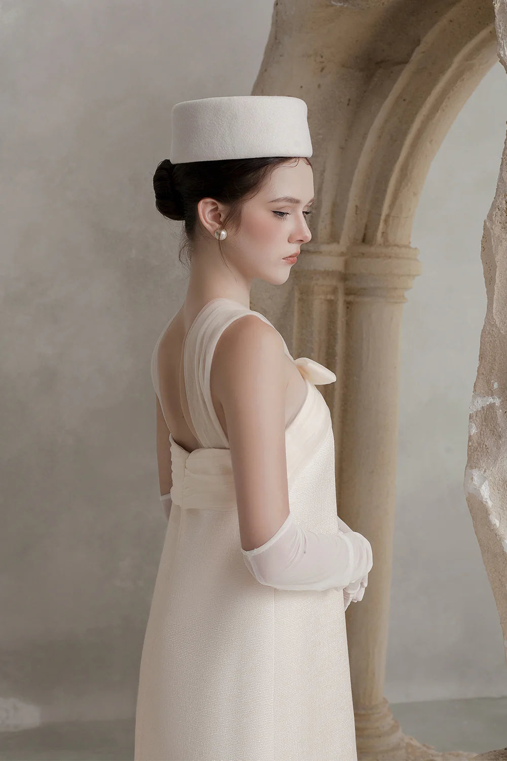 Mina Crossover Ribbon Mini Dress