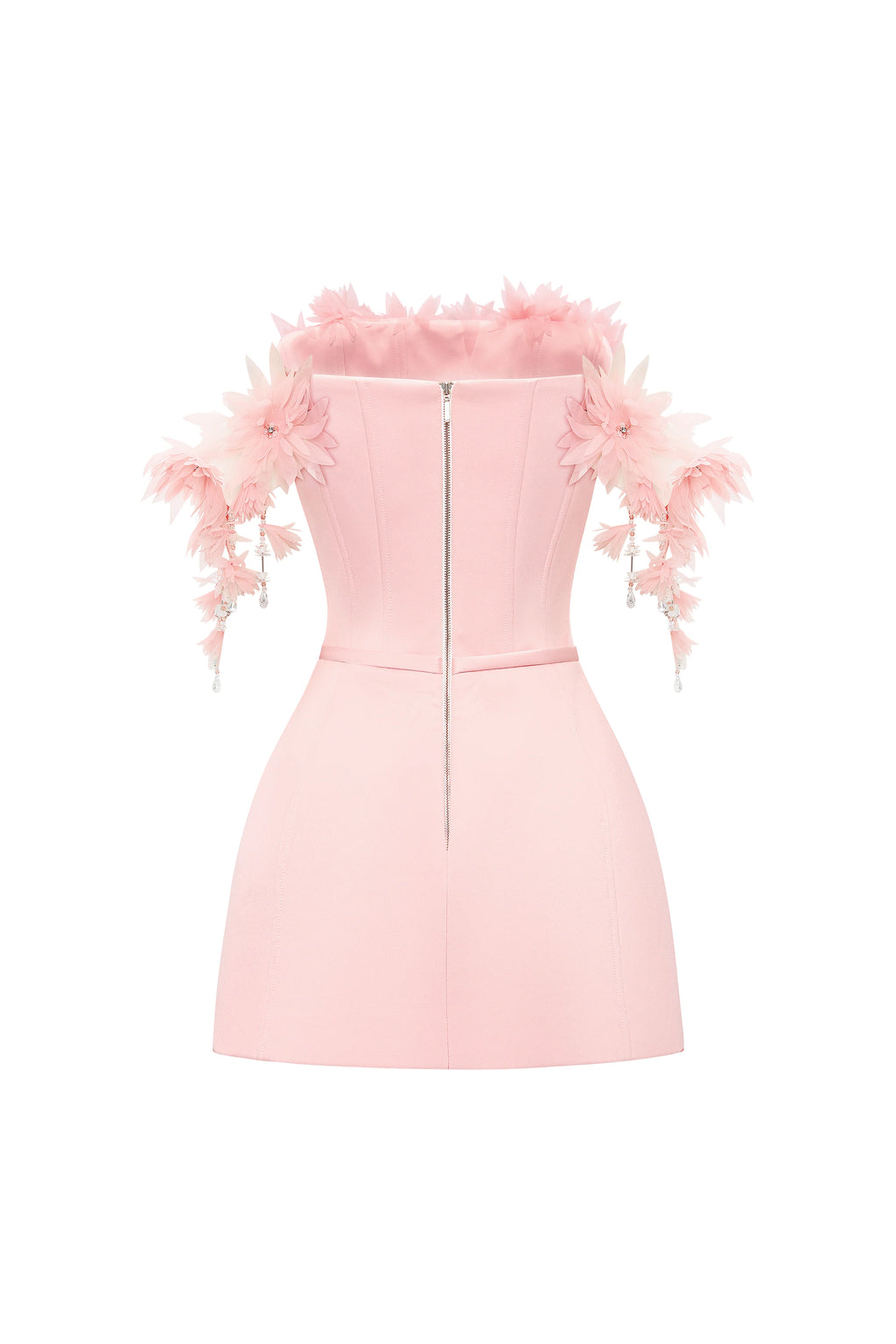 Eirielle Off-Shoulder Applique Mini Dress