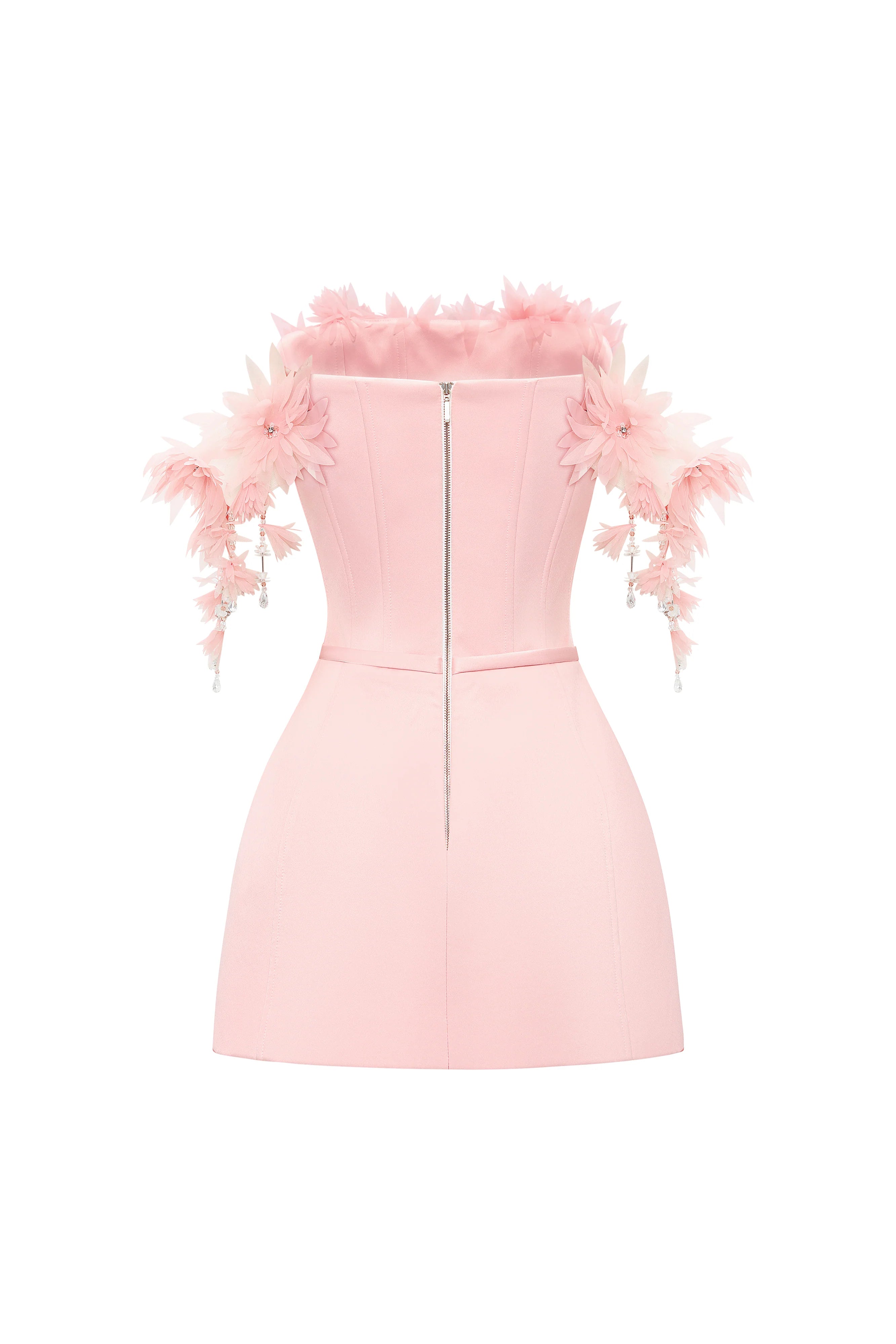 Eirielle Off-Shoulder Applique Mini Dress