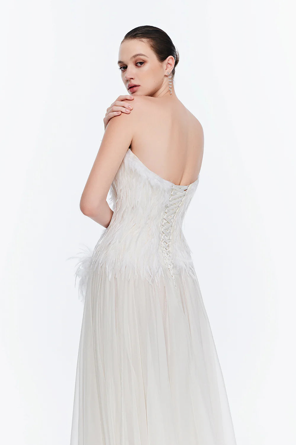 Adeline Sweetheart Draped Maxi Dress