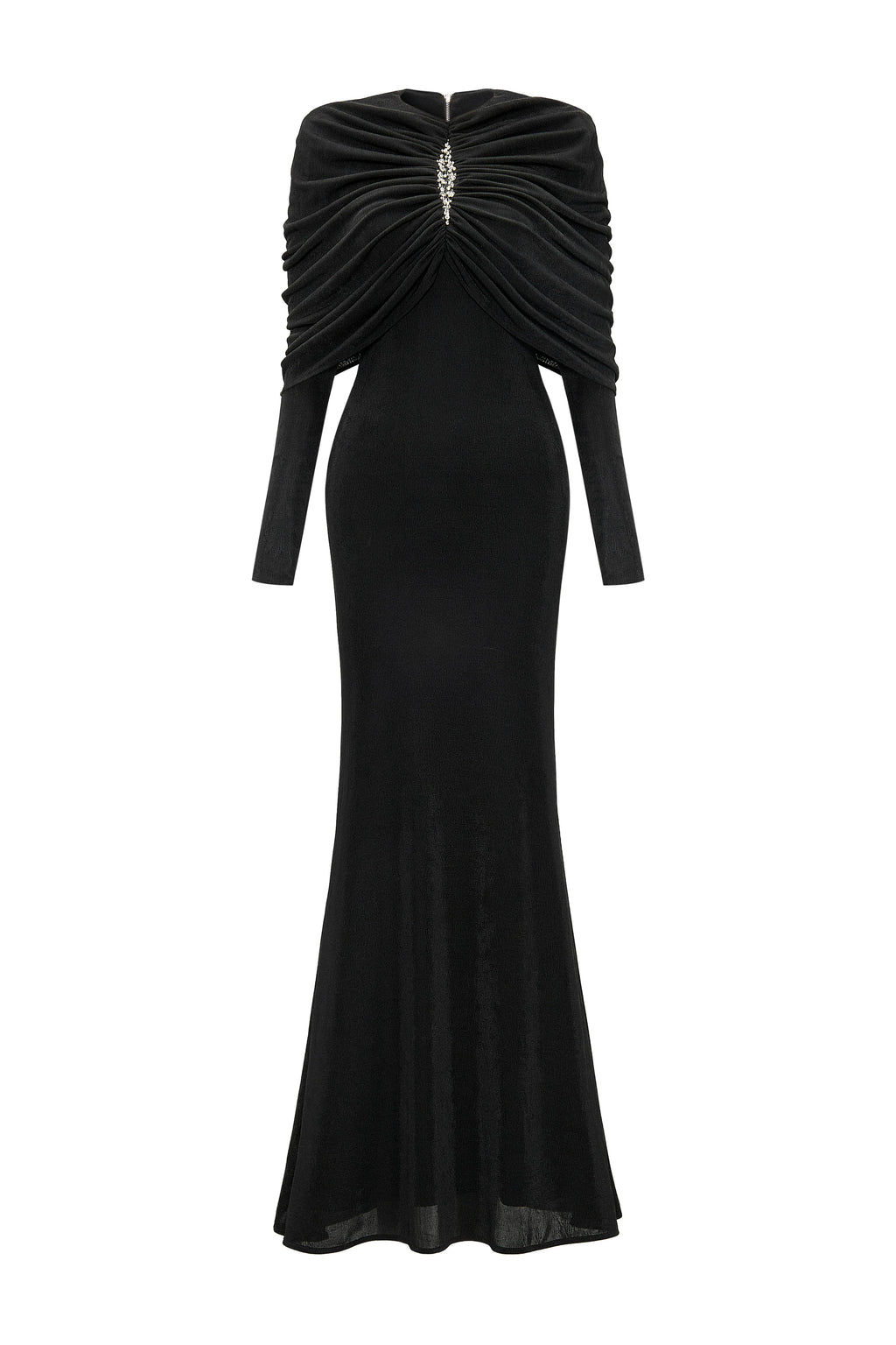 Lunavex Sheath Gathering Maxi Dress