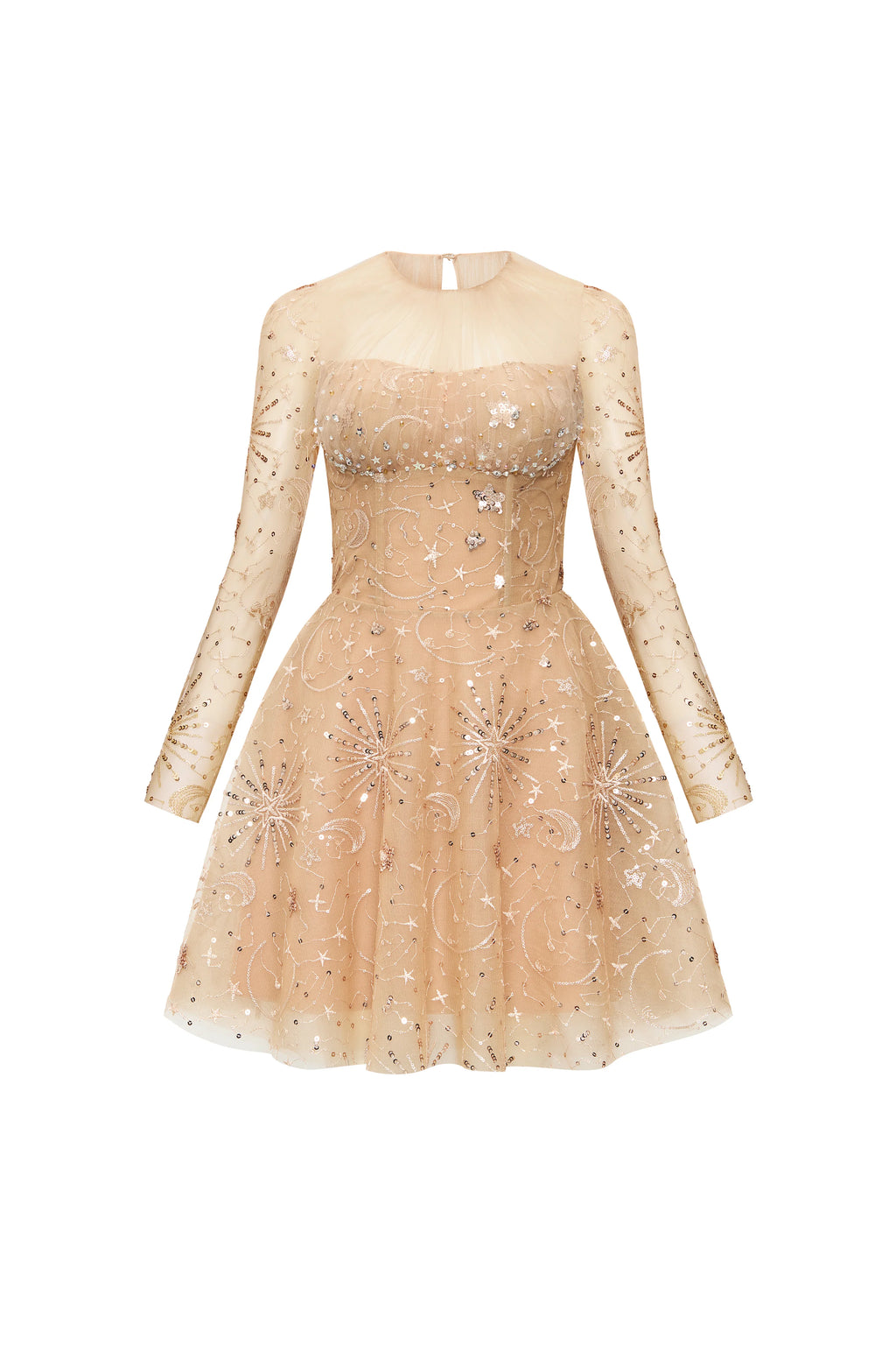 Aurelyn A-line Sequin Mini Dress
