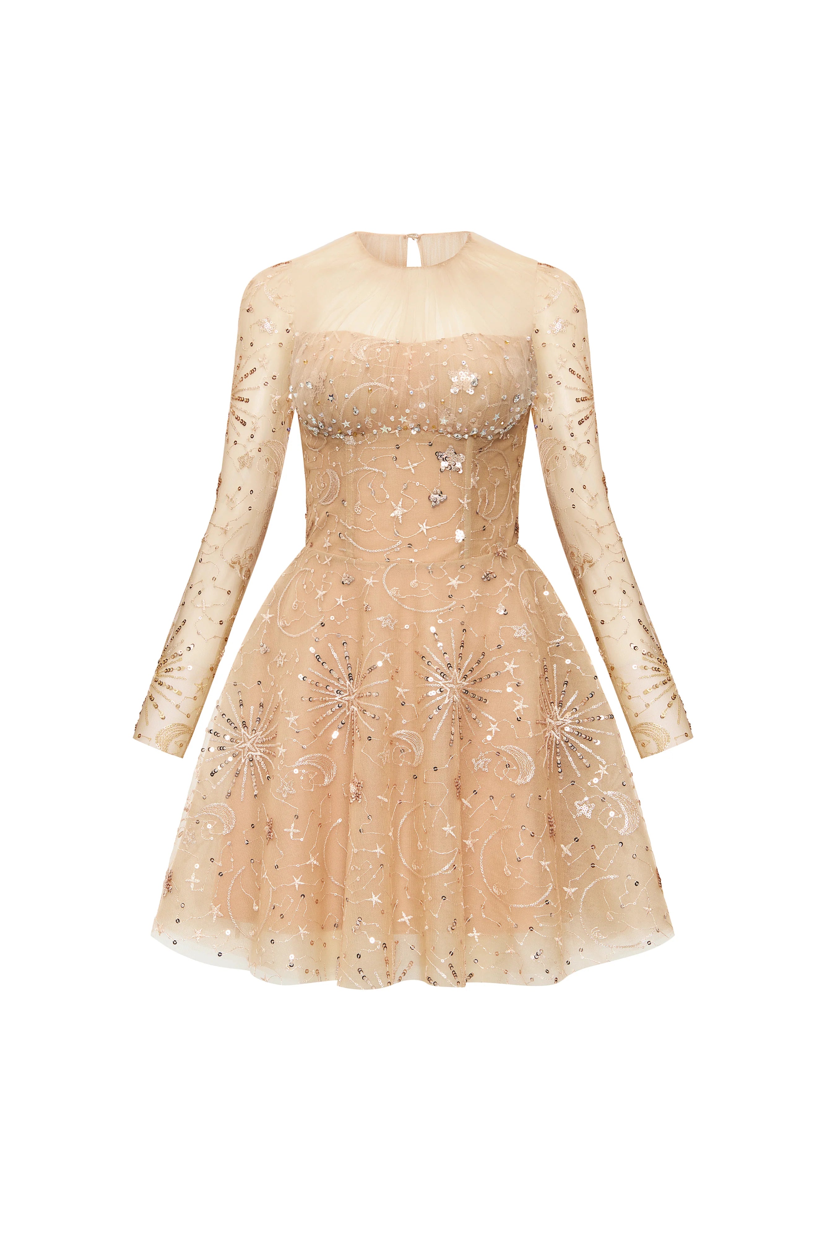 Aurelyn A-line Sequin Mini Dress