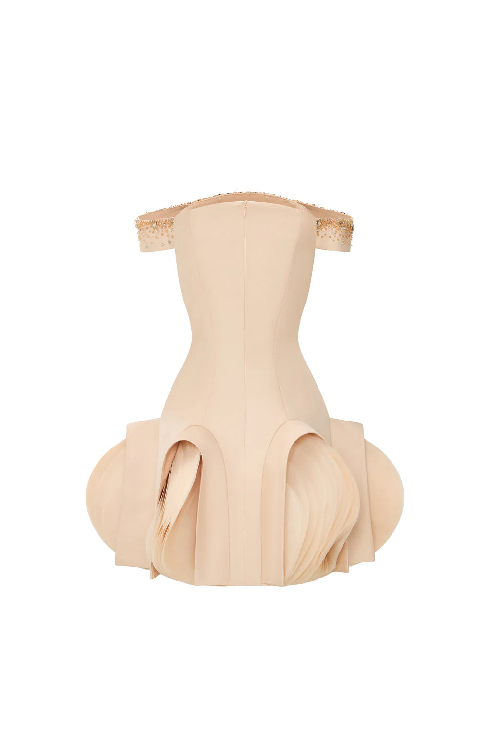 Starlit Bloom Bubble Draped Mini Dress