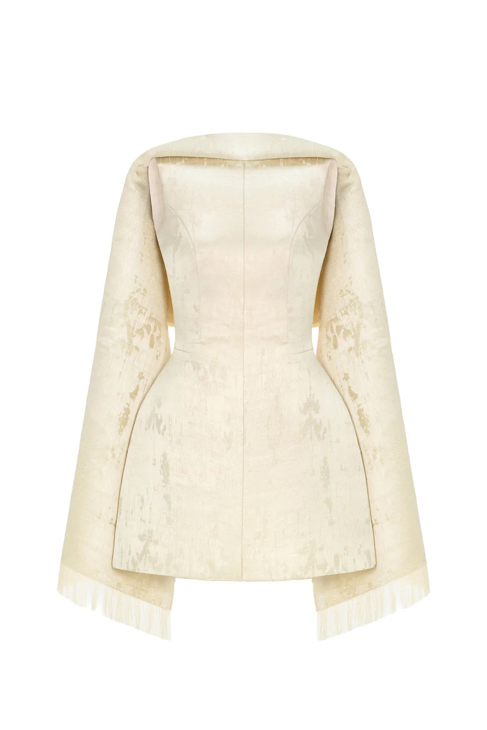 Lorraine Cape Fringe Mini Dress