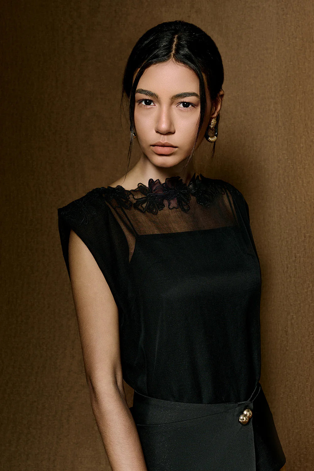 Ivy Boat Applique Midi Dress