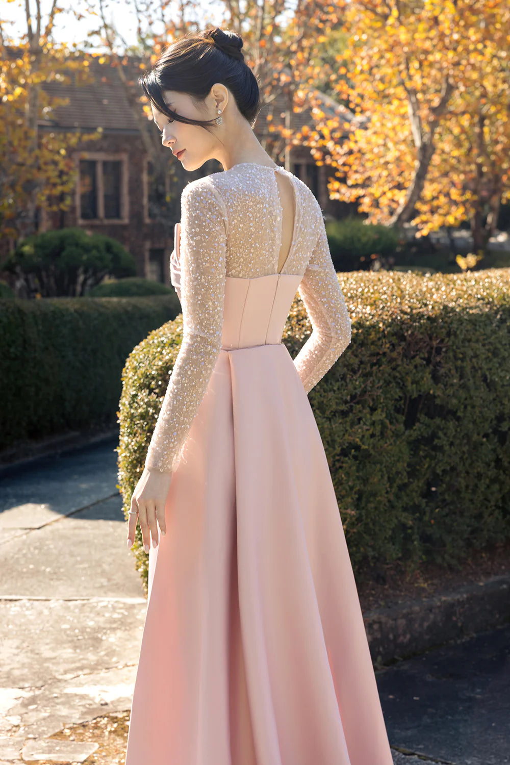 Luretta Sheath Draped Maxi Dress