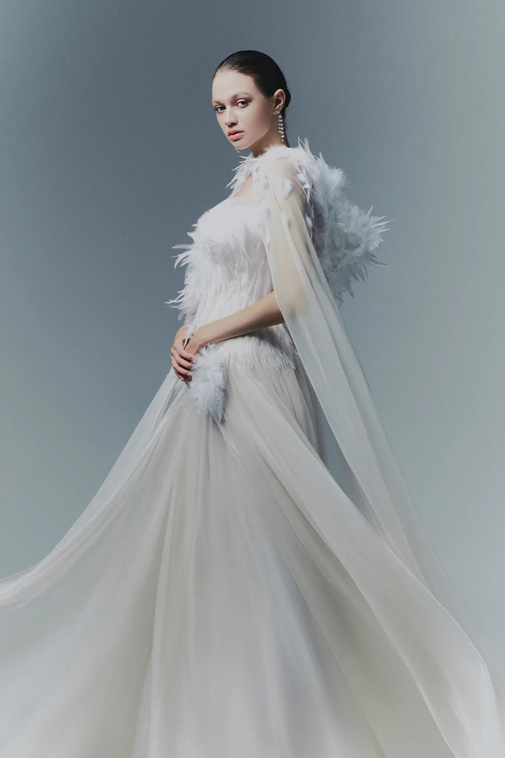 Adeline Sweetheart Draped Maxi Dress