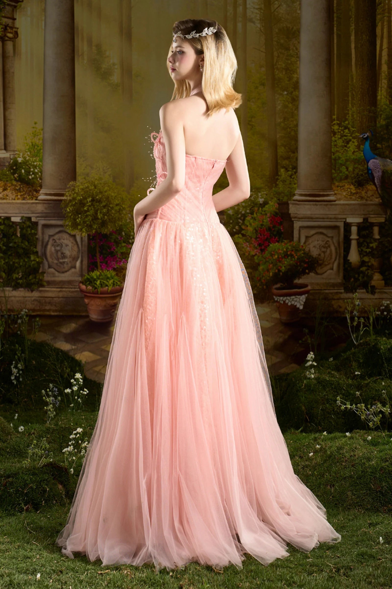 Katherine Straight Across Sequin Maxi Dress