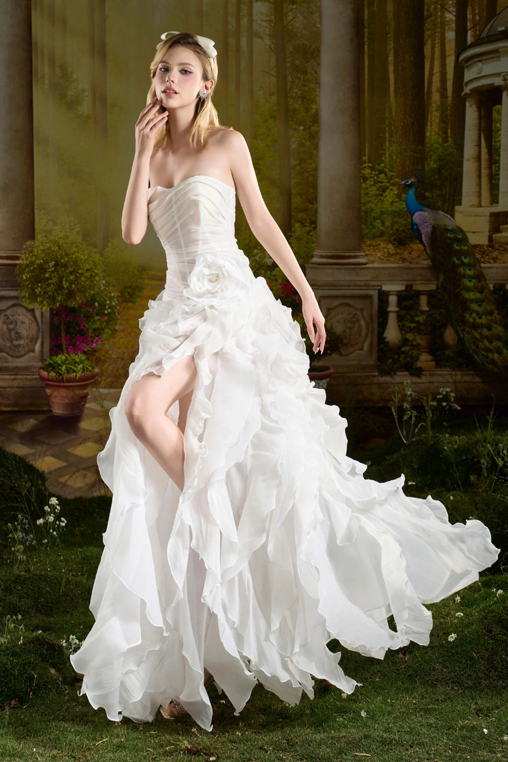 Jelly Sweetheart Ruffle Maxi Dress