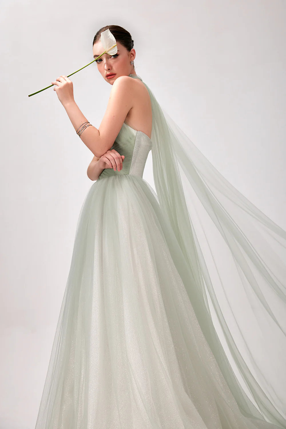 Karen Halter Draped Maxi Dress