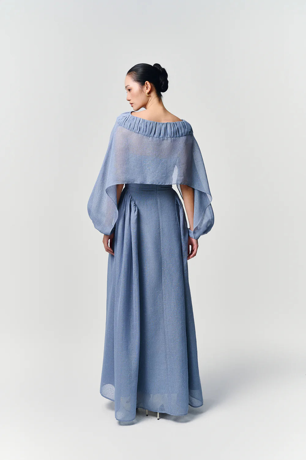 Willow Straight Across Draped Maxi Dress