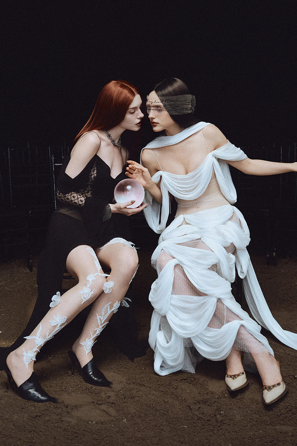 Hecate Cold Shoulder Sleeve Lace Mini Dress