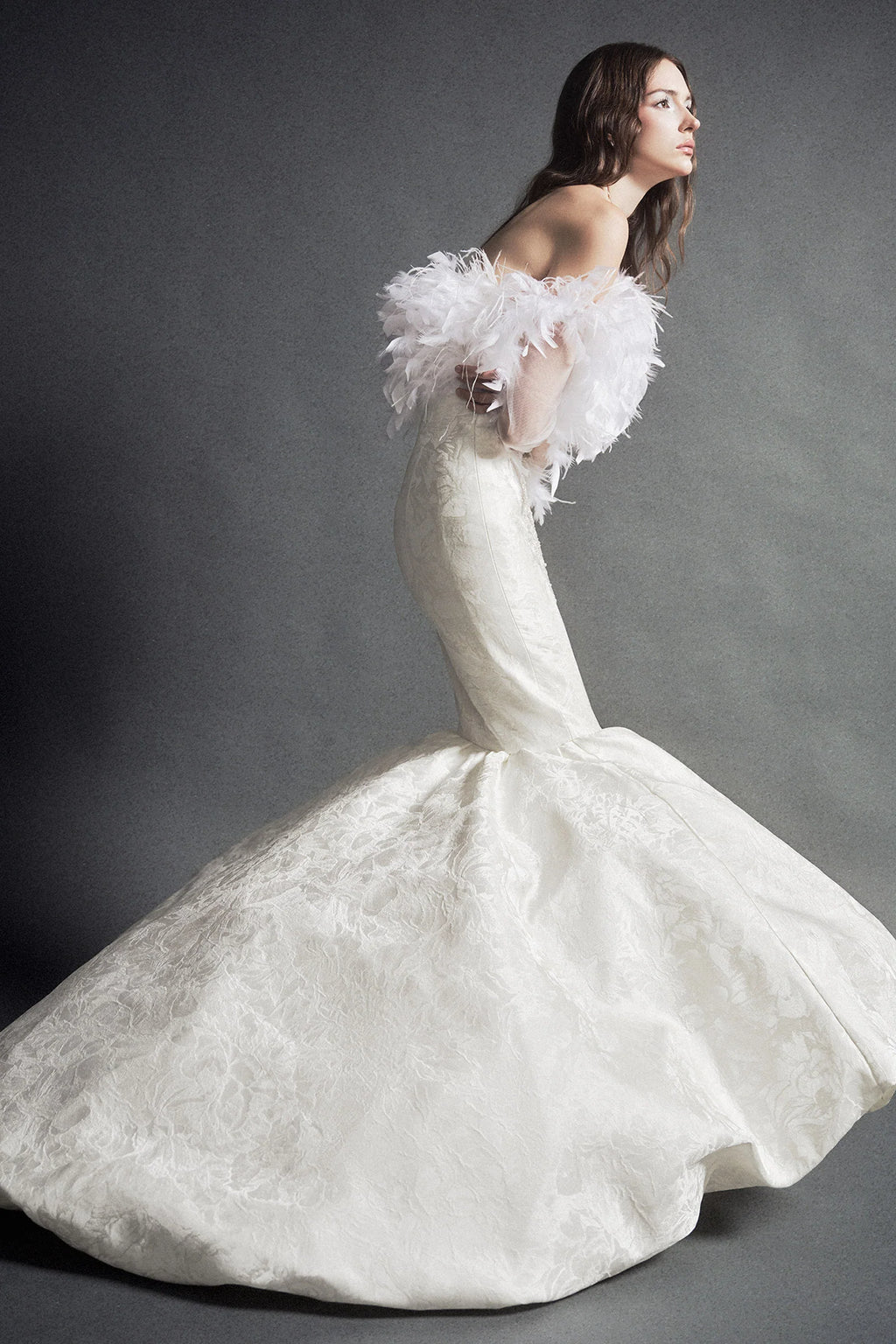 Victoire Feather Maxi Dress