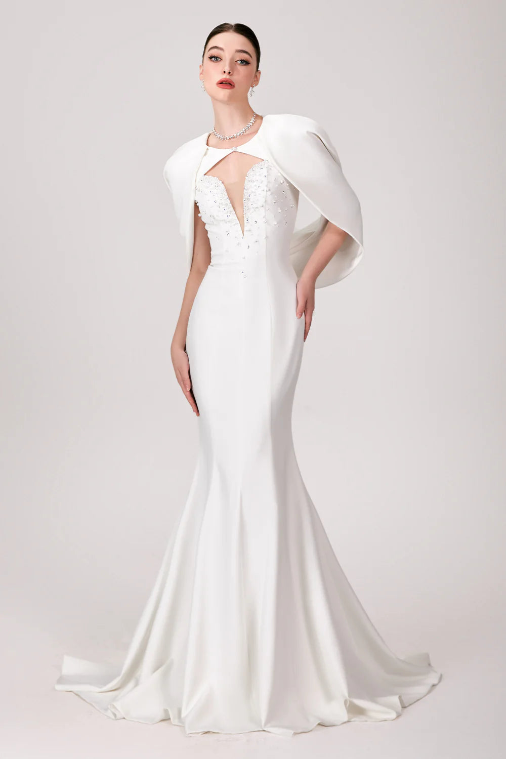 Angel Mermaid Bead Maxi Dress