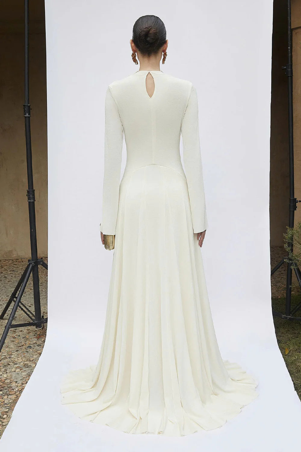 Imogen Split Sleeve Applique Maxi Dress