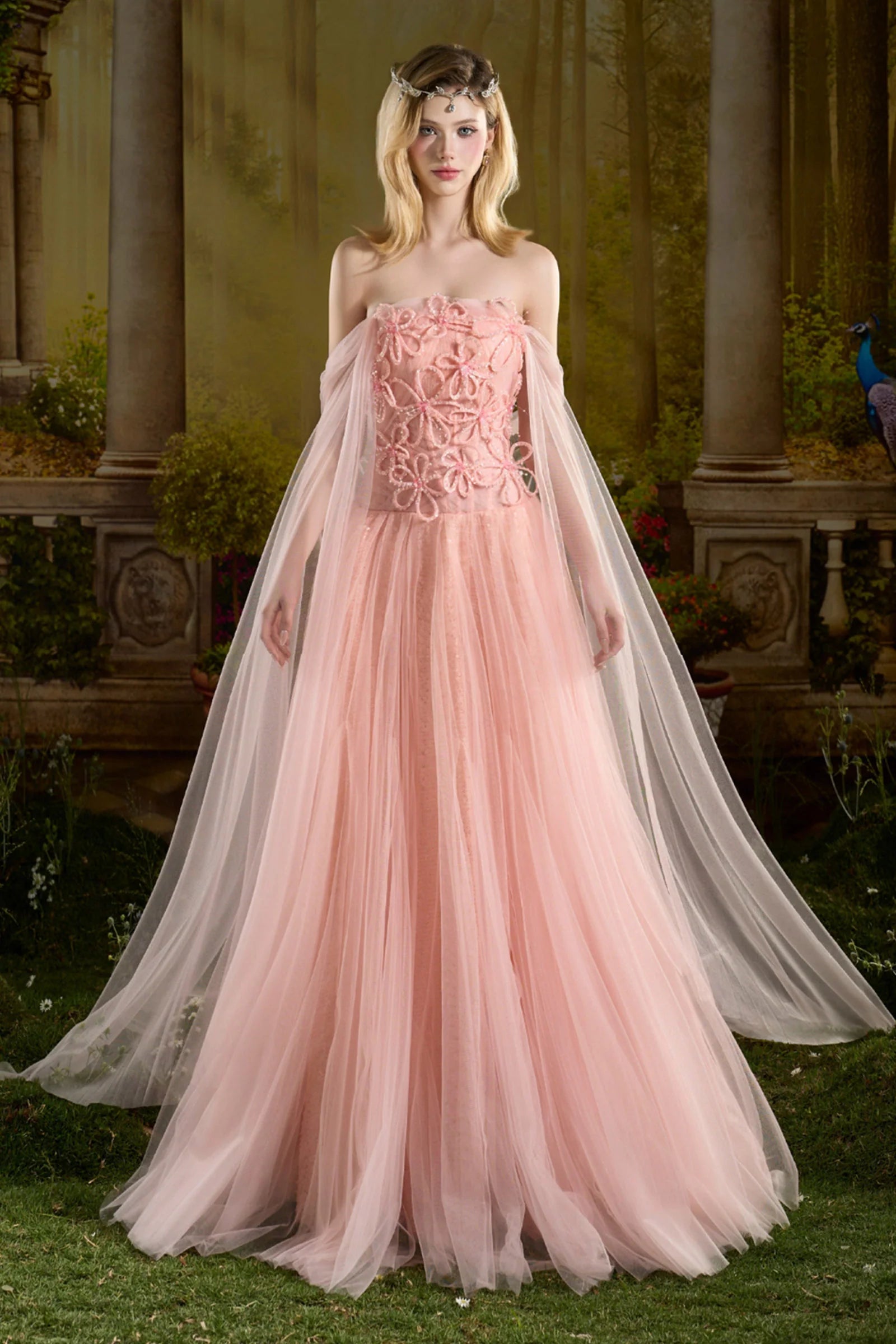 Katherine Straight Across Sequin Maxi Dress