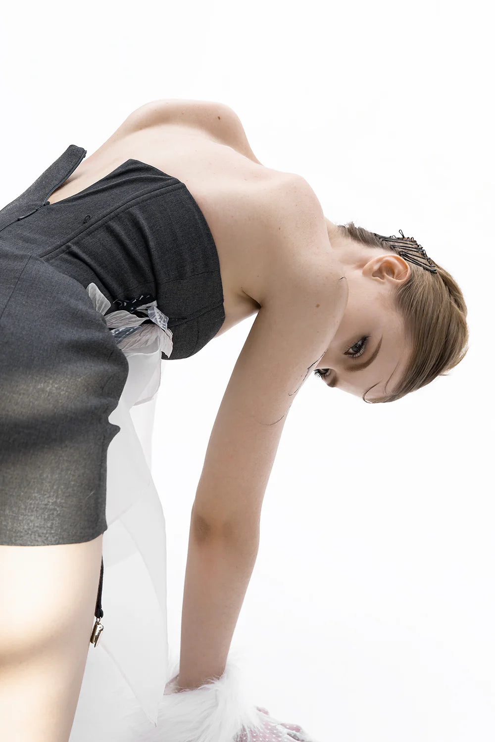 Nysa Sweetheart Gathering Mini Dress