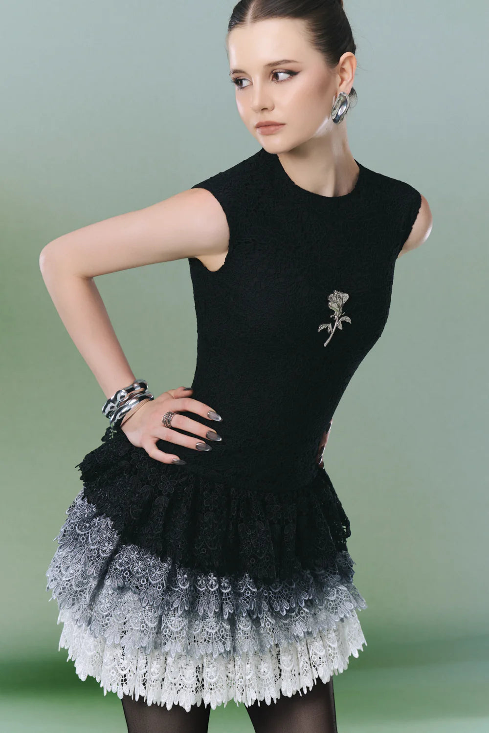 Cassie A-line Gathering Mini Dress