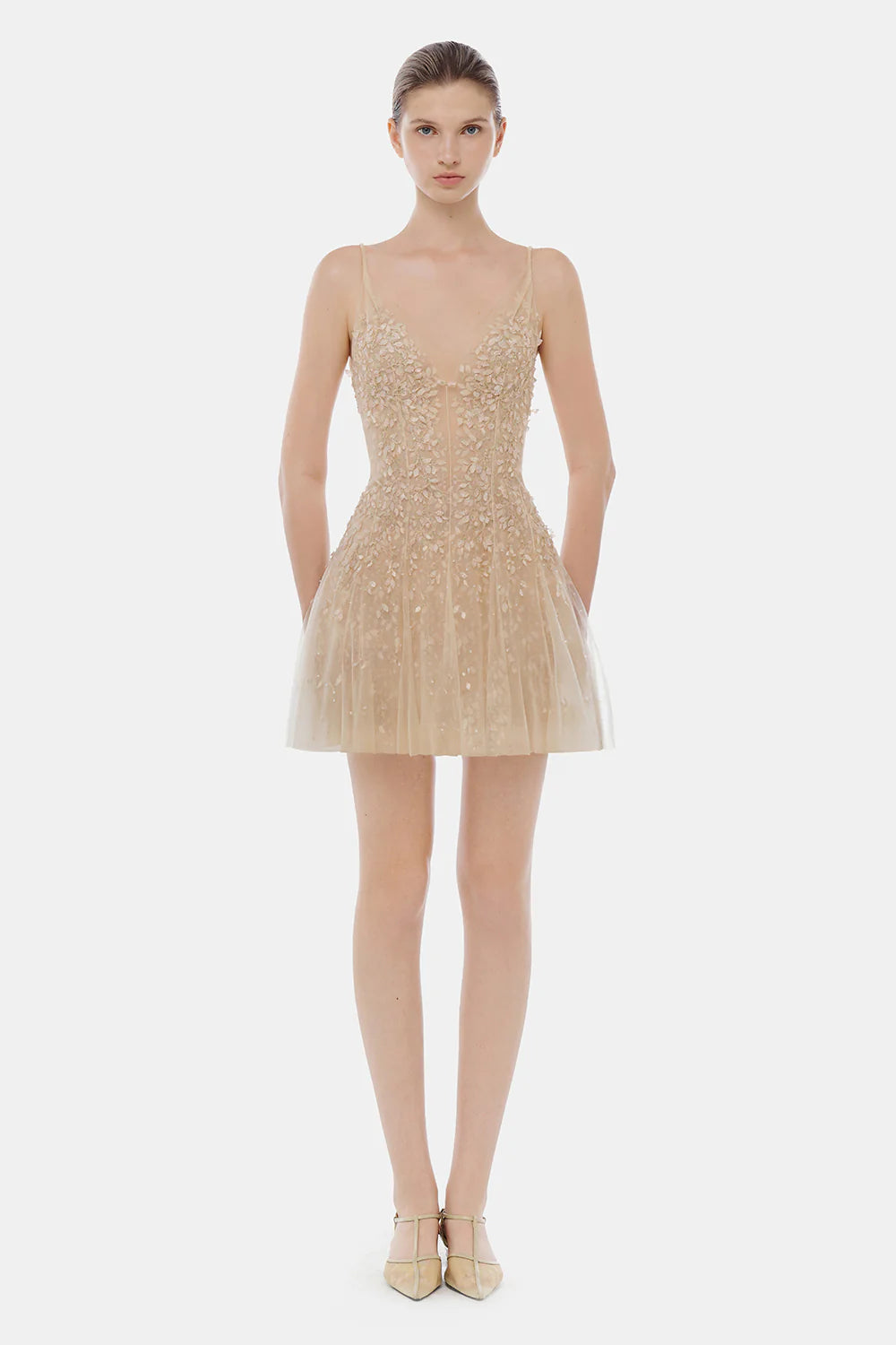 Juliette A-line Embroidery Mini Dress