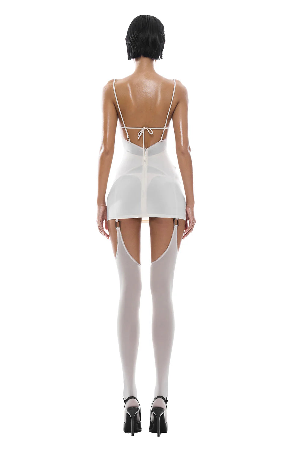 Nóe Sweetheart Spandex Mini Dress