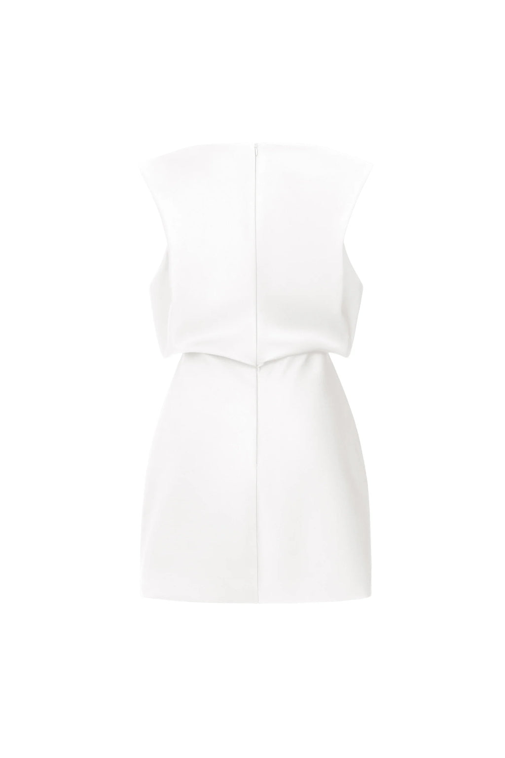 Ethra Boat Neck Draped Mini Dress