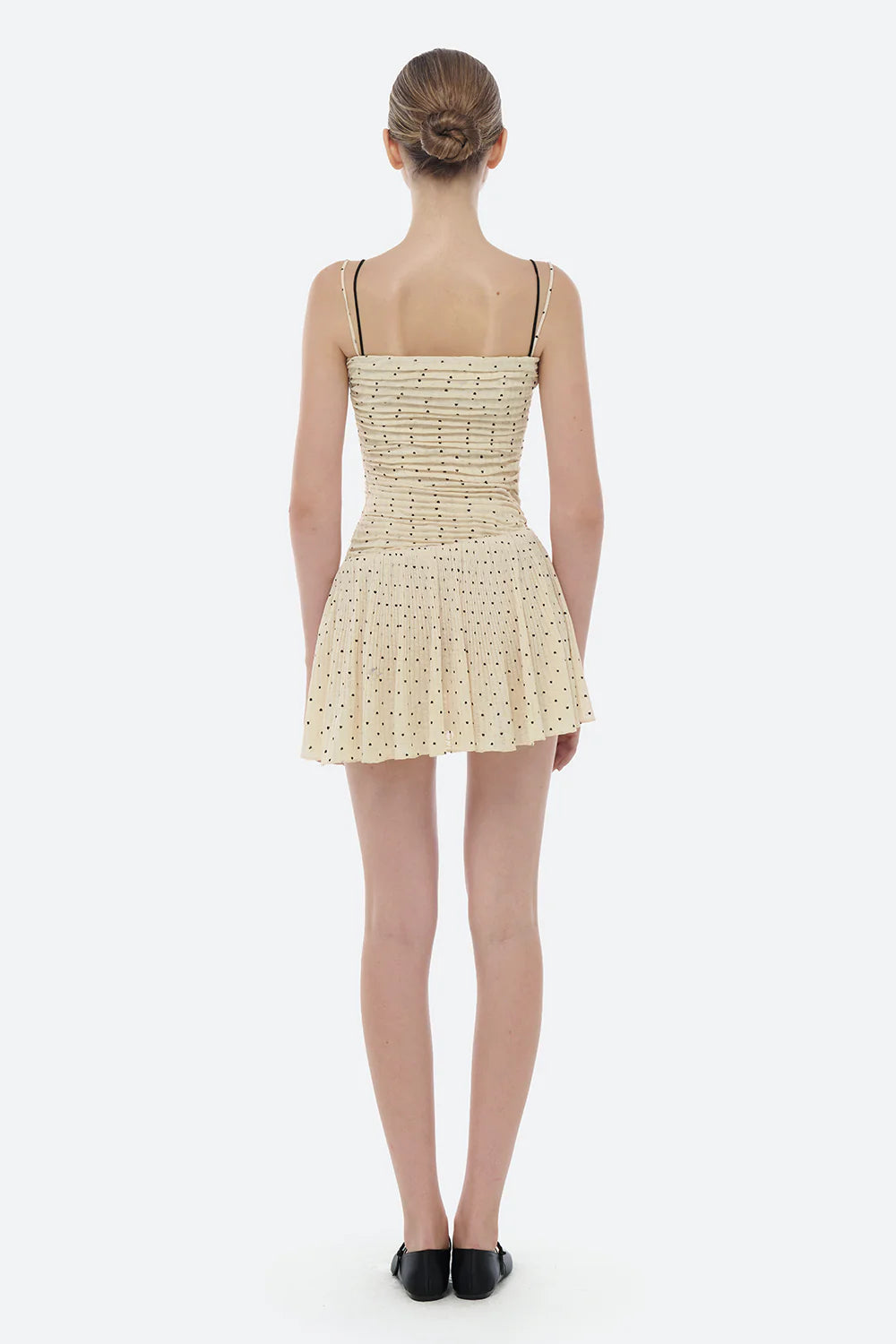 Gwendoline Babydoll Gathering Mini Dress