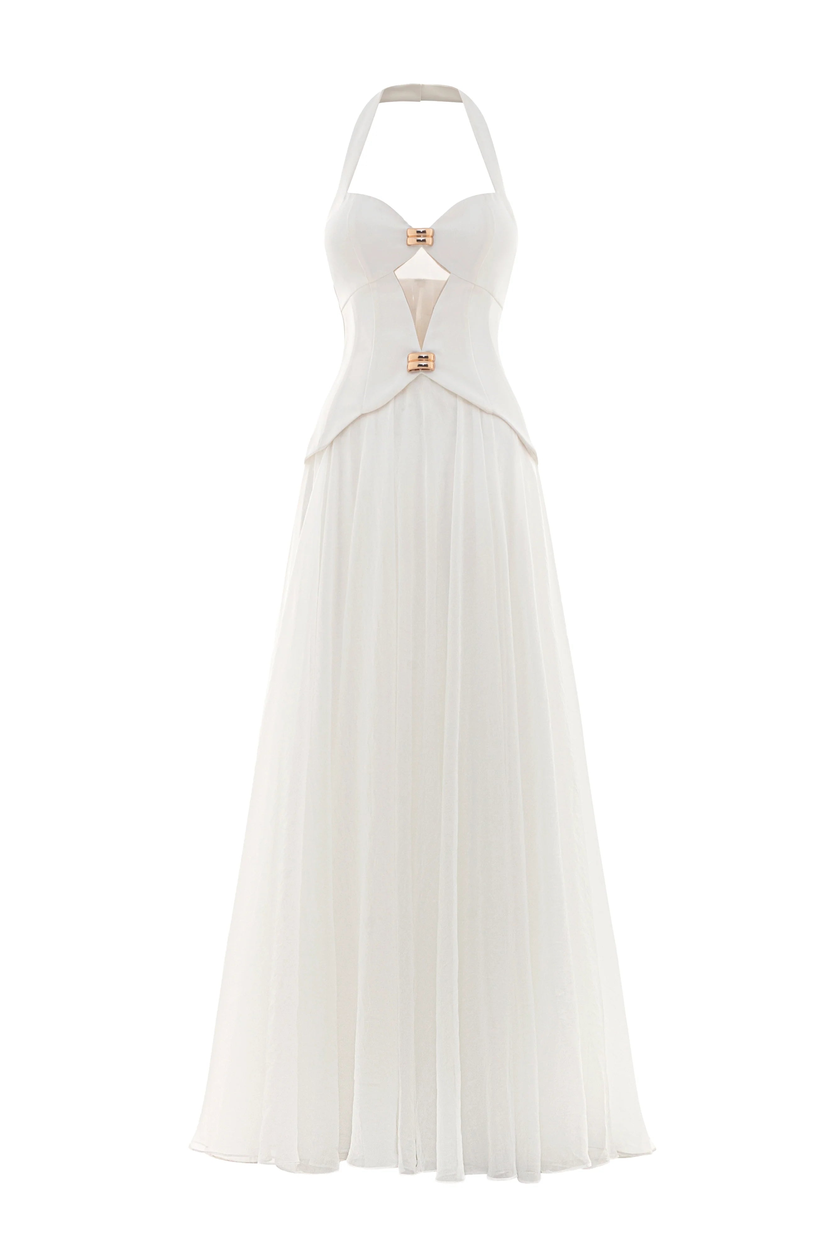 Alissa Halter Metal Maxi Dress