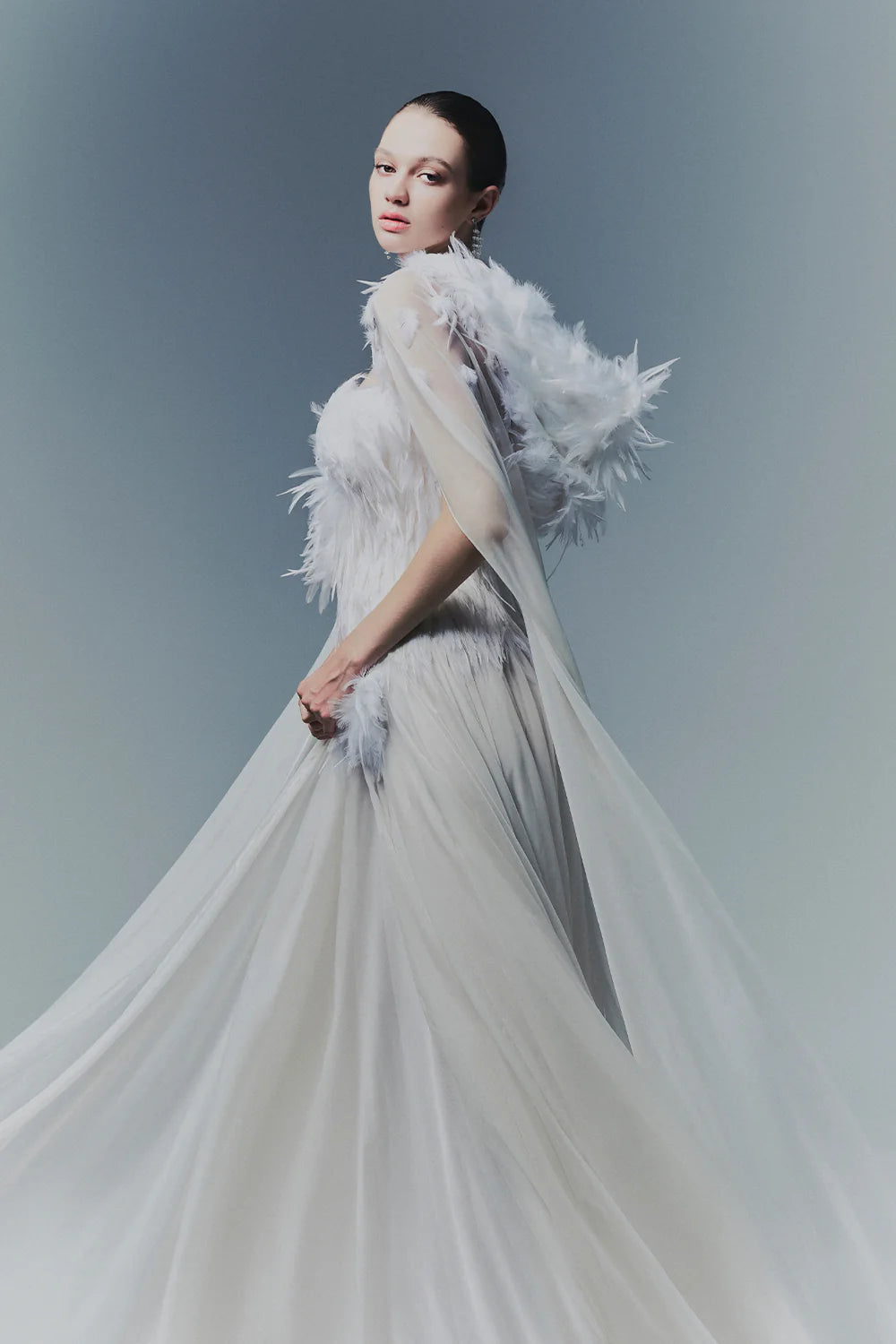 Adeline Sweetheart Draped Maxi Dress